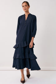 Kiera Lightweight Denim Dress (Denim)