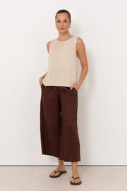 Beau Sleeveless Knit Top (Natural)