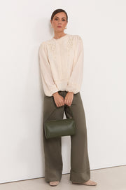 Alexia Square Shoulder Bag (Khaki)
