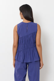 Evren Sleeveless Top (Blue)