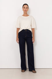 Athena Straight Leg Jean (Dark Denim)