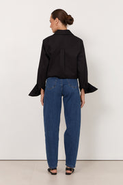 Willa Barrel Leg Jean (Mid Denim)