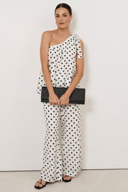 Frida One Shoulder Tie Top (Spot)