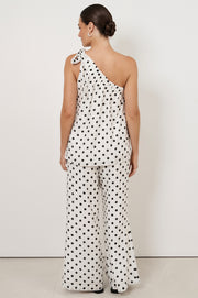 Frida One Shoulder Tie Top (Spot)