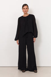 Asani Wide Leg Pant (Black)