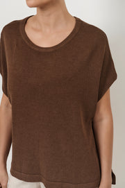 Helene Knit Top (Chocolate)