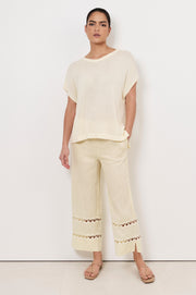 Helene Knit Top (Lemon)