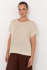 Helene Knit Top (Natural)