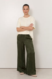 Asani Brocade Wide Leg Pant (Green)