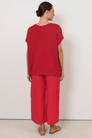 Helene Knit Top (Red)