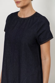 Lottie Lightweight Denim Maxi Dress (Denim)