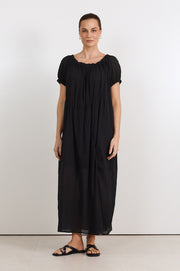 Delani Off Shoulder Maxi Dress (Black)