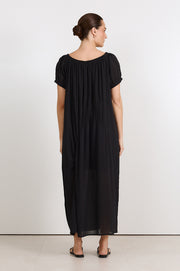 Delani Off Shoulder Maxi Dress (Black)