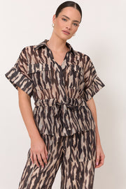 Willow Zebra Print Top (Zebra)