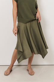 Rosetta Handkerchief Skirt (Khaki)