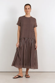 Shelby Stripe Midi Dress (Stripe)