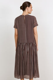 Shelby Stripe Midi Dress (Stripe)