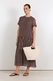Shelby Stripe Midi Dress (Stripe)