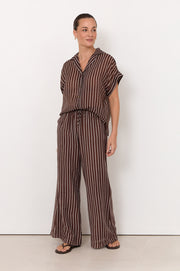 Asani Wide Leg Pant (Stripe)