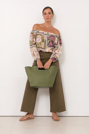 Kelsey Austria Print Off Shoulder Top (Print)