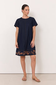 Lexi Lightweight Denim Short Dress (Denim)