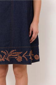 Lexi Lightweight Denim Short Dress (Denim)