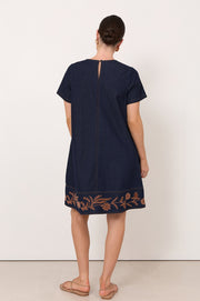 Lexi Lightweight Denim Short Dress (Denim)