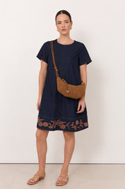 Lexi Lightweight Denim Short Dress (Denim)