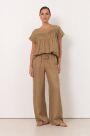 Kelly Cupro Pant (Mocha)