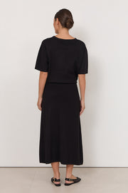 Yvonne Knit Skirt (Black)
