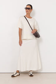 Yvonne Knit Skirt (White)
