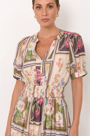 Violette Austria Print Maxi Dress (Print)