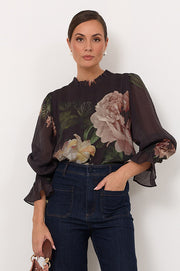 Manning Chandon Print Long Sleeve Top (Print)