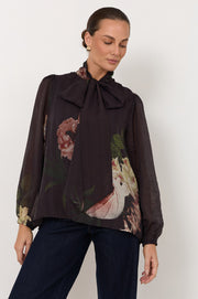 Penelope Chandon Print Long Sleeve Top (Print)