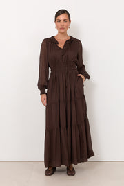 Marcela Maxi Dress (Chocolate)