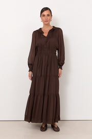 Marcela Maxi Dress (Chocolate)