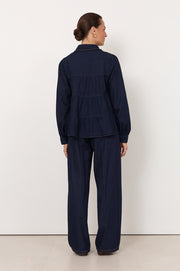 Eliza Lightweight Denim Shirt (Dark Denim)