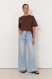 Kaylee Side Panel Detail Jeans (Light Denim)