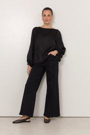 Brody Wide Leg Jean (Black)