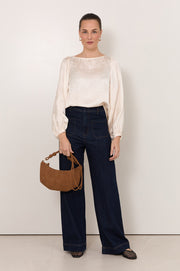 Lucy Patch Pocket Denim Pant (Denim)