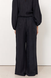 Asani Cupro Wide Leg Pant (Navy)