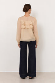 Felicity Tie Detail Top (Camel)