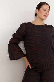 Johanna Zebra Print Top (Zebra)