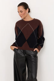 Samsara Argyle Knit Jumper (Print)
