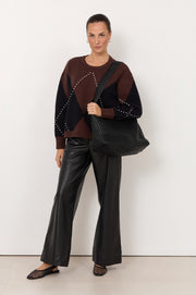 Samsara Argyle Knit Jumper (Print)