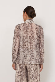 Penelope Snake Print Top (Print)