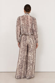 Parker Snake Print Wide Leg Pant (Print)