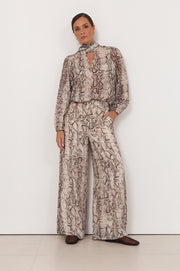 Parker Snake Print Wide Leg Pant (Print)