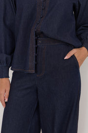 Harper Lightweight Denim Pant (Dark Denim)