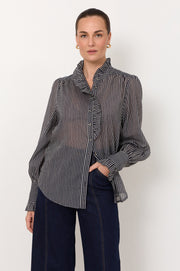 Maeve Stripe Shirt (Navy)